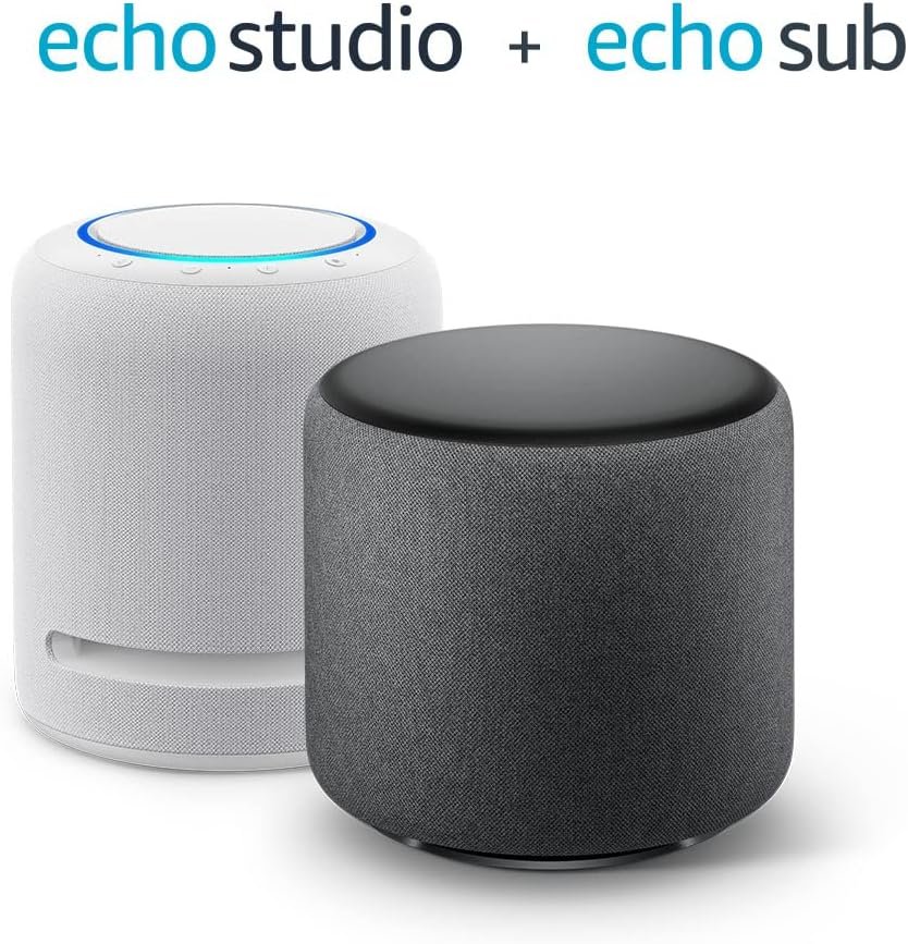 Amazon Echo Studio (newest model), Our best-sounding Alexa speaker, Perfect for large spaces like living rooms and family rooms, Charcoal