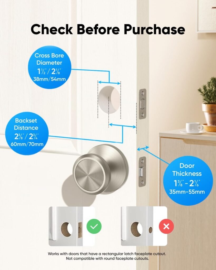 eufy Smart Lock C30, Keyless Entry Door Lock, Built-in WiFi Deadbolt, Smart Lock for Front Door, No Bridge Required, Easy Installation, App Remote Control, Auto Lock