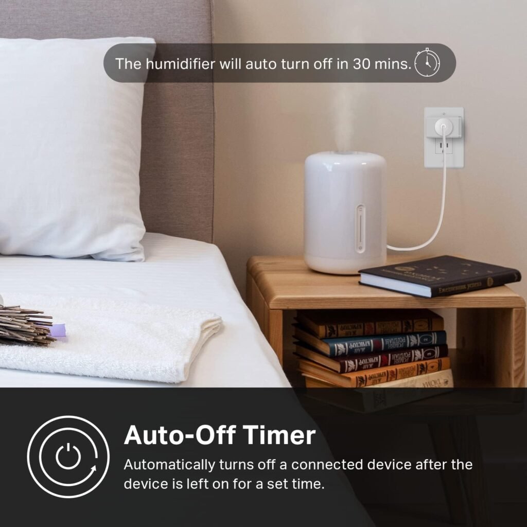 Kasa Matter Smart Plug w/ Energy Monitoring, Compact Design, 15A/1800W Max, Super Easy Setup, Works with Apple Home, Alexa  Google Home, UL Certified, 2.4G Wi-Fi Only, White, KP125M (4-Pack)