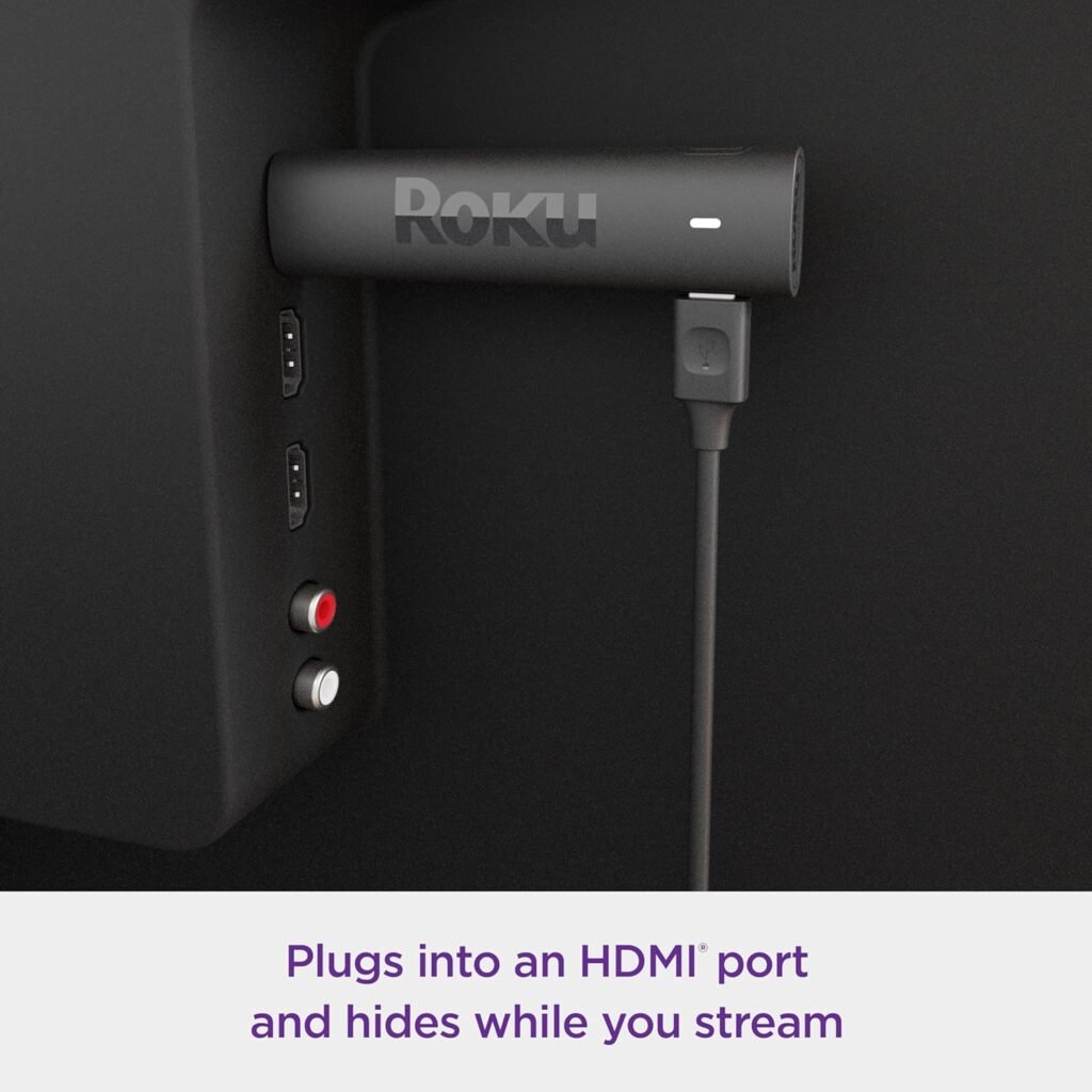 Roku Streaming Stick 4K | Portable Roku Streaming Device 4K/HDR/Dolby Vision, Roku Voice Remote, Free  Live TV