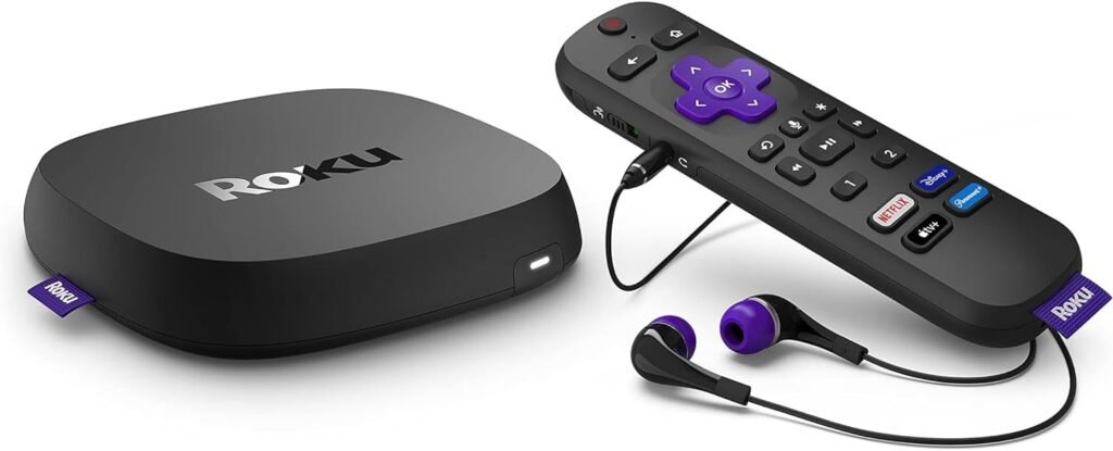 Roku Ultra | The Ultimate Streaming Device 4K/HDR/D. Vision/Atmos, Rechargeable Roku Voice Remote Pro, and More | Free  Live TV (Renewed)