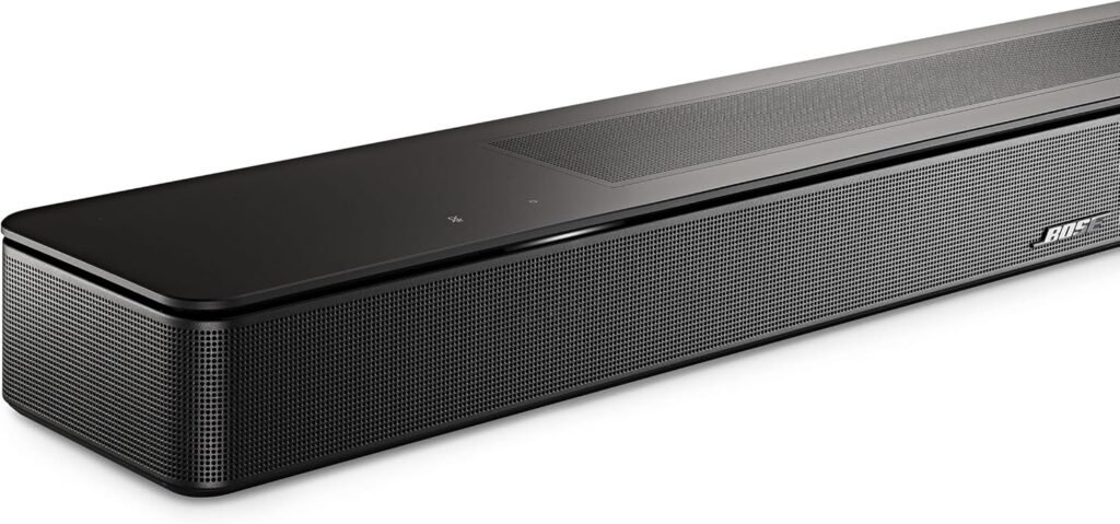 Bose New Smart Dolby Atmos Soundbar, Bluetooth Soundbar Speaker with Voice Control and Amazon Alexa Built-in, Works with Google Assistant Capabilities, Black