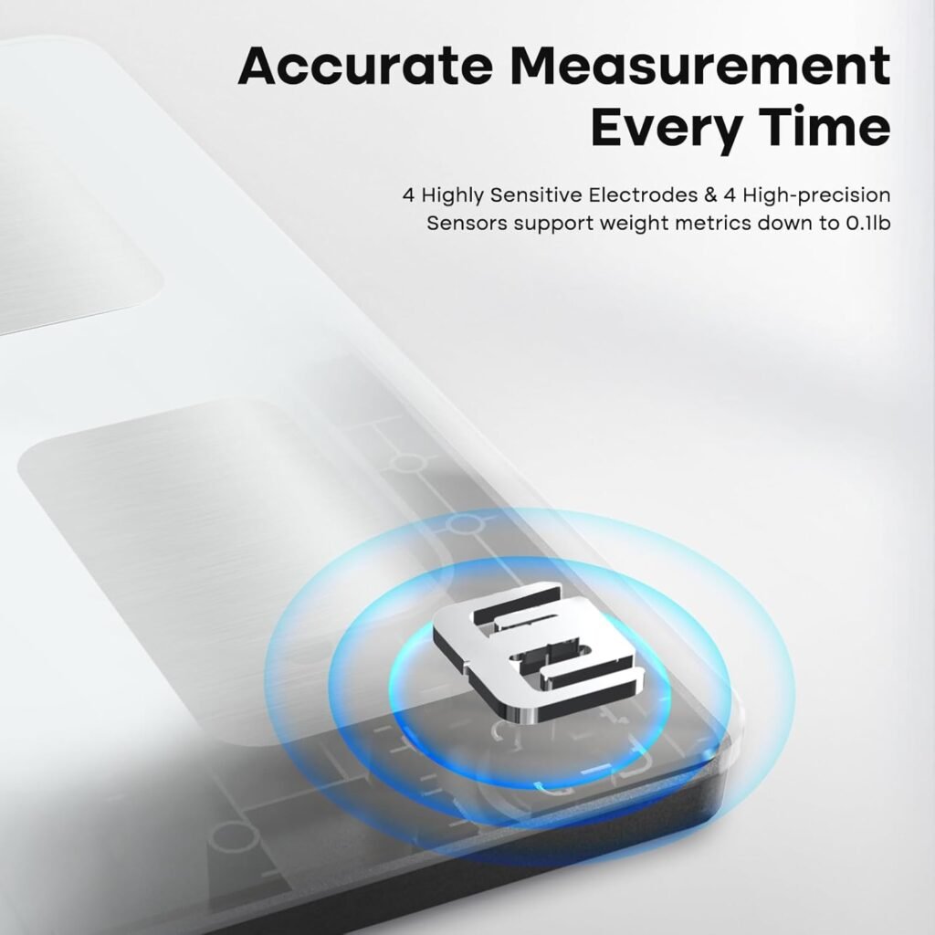 GE Scale for Body Weight Smart: Digital Bathroom Body Fat Scales for BMI Muscle Bluetooth Body Composition Monitor 11.8 Large Platform Accurate Weighing Machine Health Analyzer with App 500lbs GE Scale for Body Weight Smart: Digital Bathroom Body Fat Scales for BMI Muscle Bluetooth Body Composition Monitor 11.8 Large Platform Accurate Weighing Machine Health Analyzer with App 500lbs