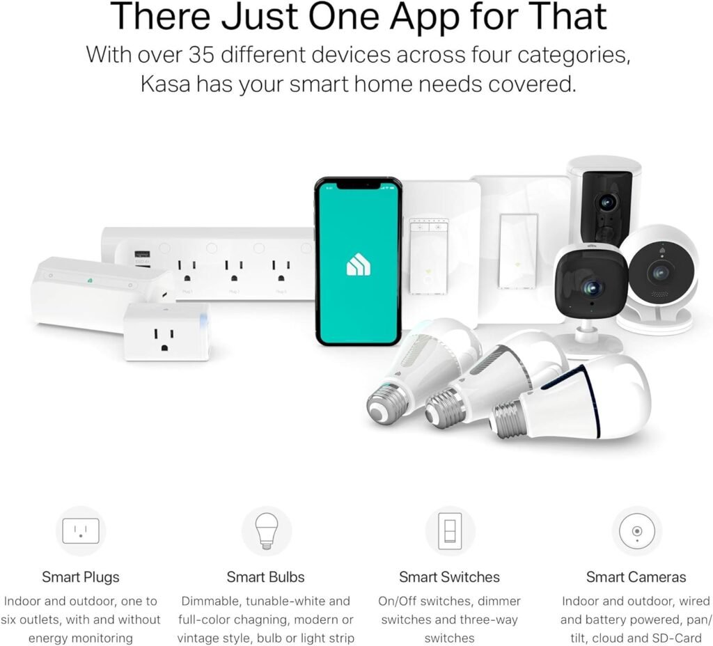 Kasa Smart Plug Power Strip KP303, Surge Protector with 3 Individually Controlled Smart Outlets and 2 USB Ports, Works with Alexa  Google Home, No Hub Required , White
