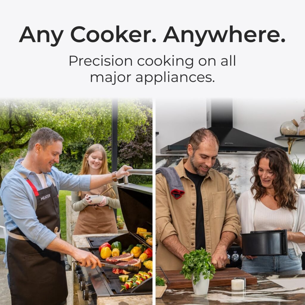 MEATER Block: WiFi Smart Wireless Meat Thermometer | 4 Probes, Long Range | Perfect for BBQ, Oven, Grill, Kitchen, Smoker, Air Fryer | Apple Watch, Alexa Compatible | iOS  Android App
