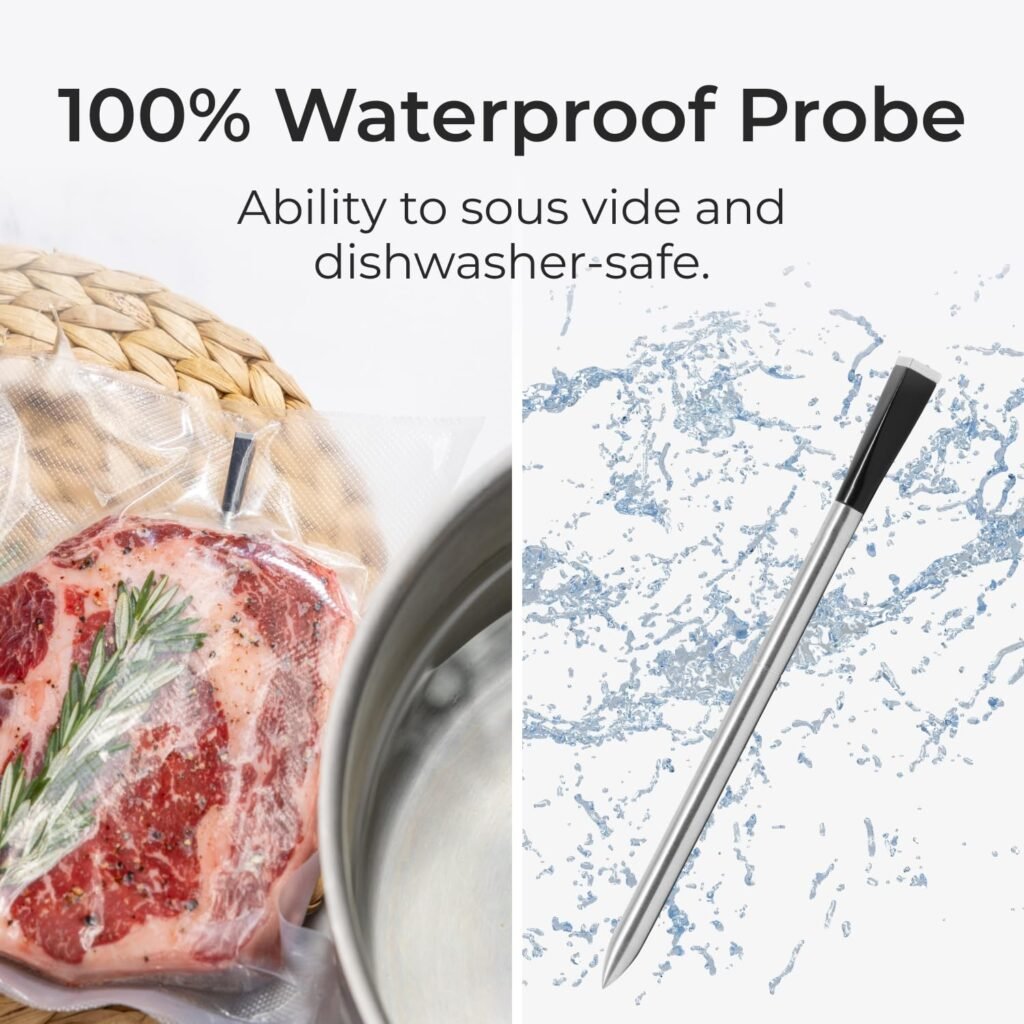 MEATER Block: WiFi Smart Wireless Meat Thermometer | 4 Probes, Long Range | Perfect for BBQ, Oven, Grill, Kitchen, Smoker, Air Fryer | Apple Watch, Alexa Compatible | iOS  Android App