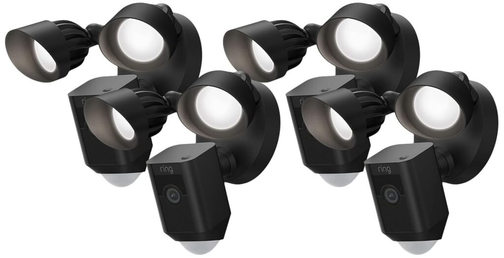 Ring Floodlight Cam Wired Plus with motion-activated 1080p HD video, White (2021 release)