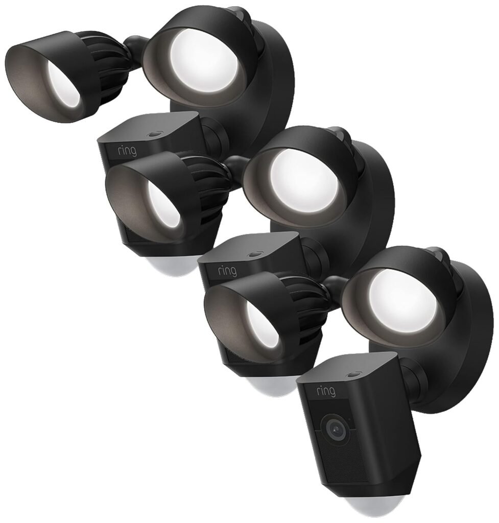 Ring Floodlight Cam Wired Plus with motion-activated 1080p HD video, White (2021 release)
