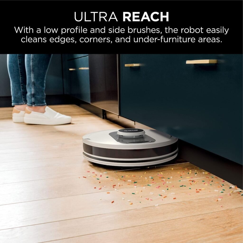 Shark AI Ultra Voice Control Robot Vacuum with Matrix Clean Navigation, Home Mapping, 60-Day Capacity, Self-Empty Base for Homes with Pets, Carpet  Hard Floors (Silver/Black)