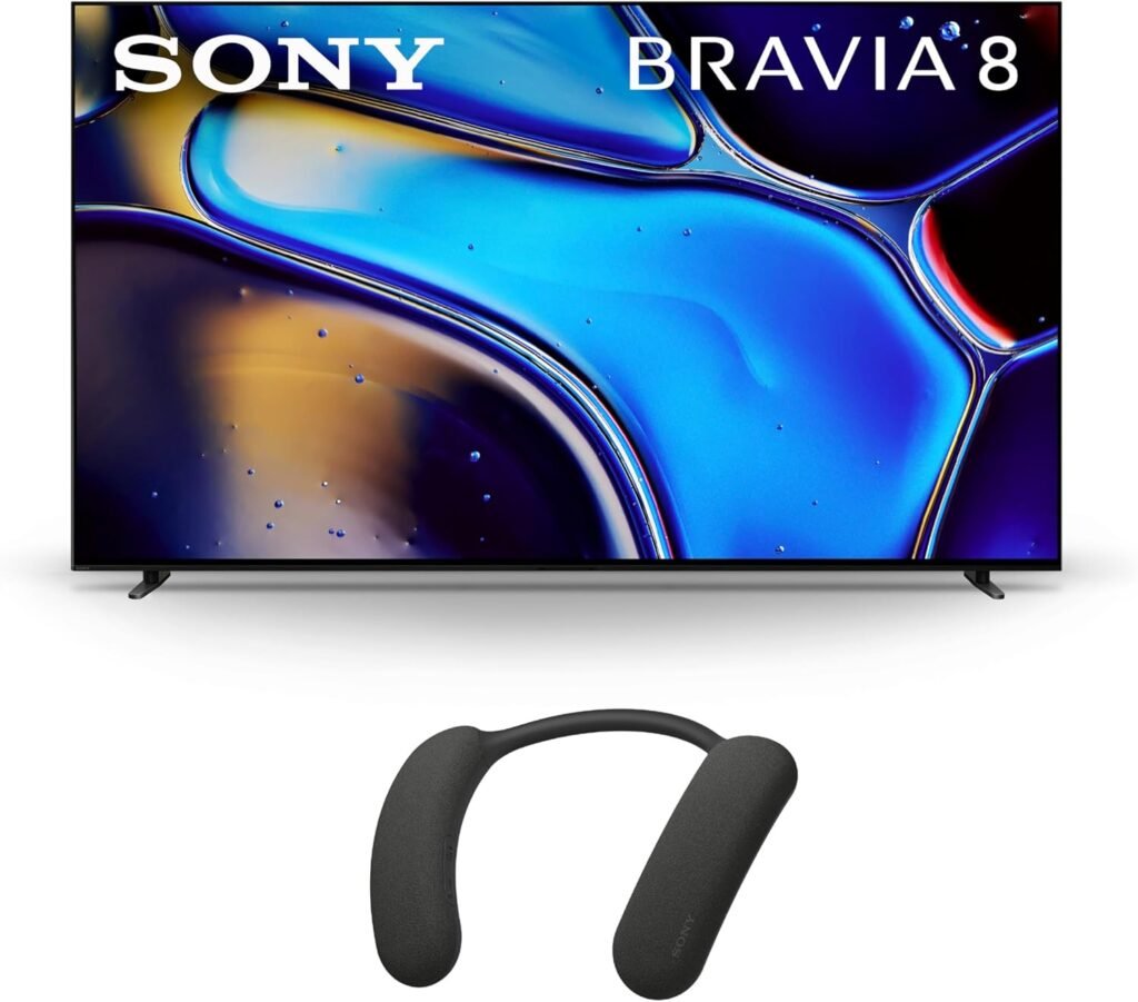 Sony 65 Inch OLED 4K Ultra HD TV BRAVIA 8 Smart Google TV with Dolby Vision HDR and Exclusive Features for PlayStation 5 (K-65XR80), 2024 Model