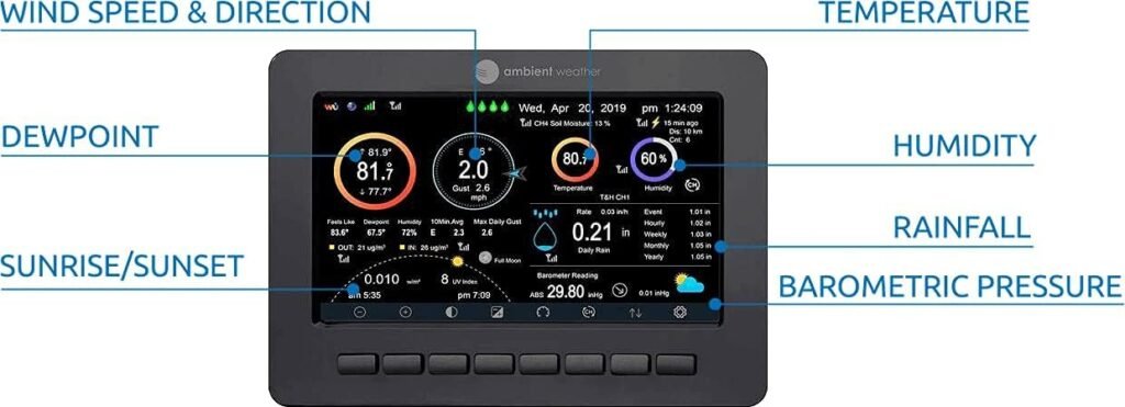Ambient Weather WS-5000 Ultrasonic Smart Weather Station