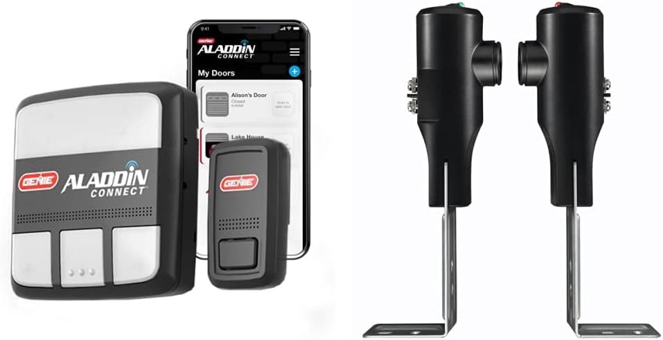 Genie Aladdin Connect - WiFi Smart Garage Door Opener–Monitor, Open and Close from Anywhere with Smartphone (iPhone or Android) Compatible with Amazon Alexa  Google Assistant (Item Ships in Box)