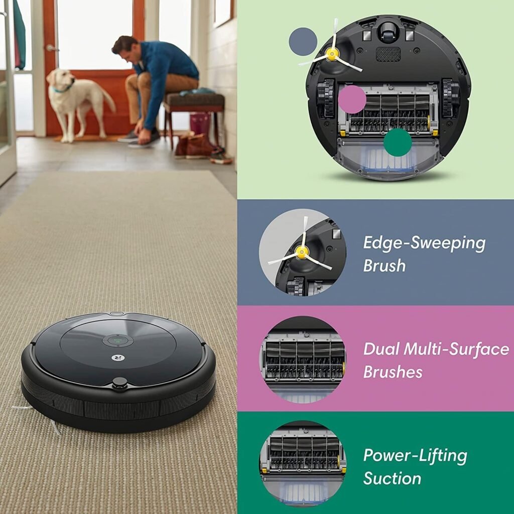 iRobot Roomba Robot Vacuum and Mop Combo (Y0140) - Vacuums and mops, Easy to use, Power-Lifting Suction, Multi-Surface Cleaning, Smart Navigation Cleans in Neat Rows, Self-Charging, Works with Alexa