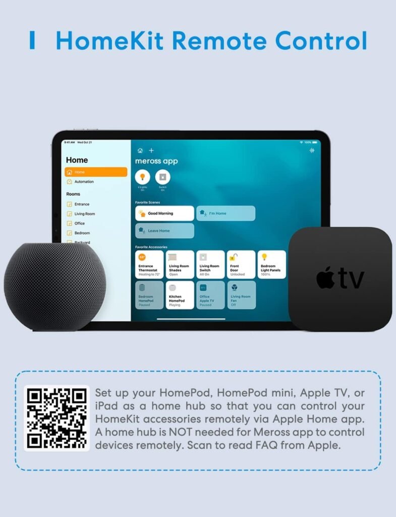 Meross Smart Water Sensor Alarm 3 Pack, WiFi Water Leak Detector Support Apple HomeKit, SmartThings, IP67 Waterproof with App Alerts, Alarm, 100M Range for Home Basement Kitchen (Meross Hub Included)