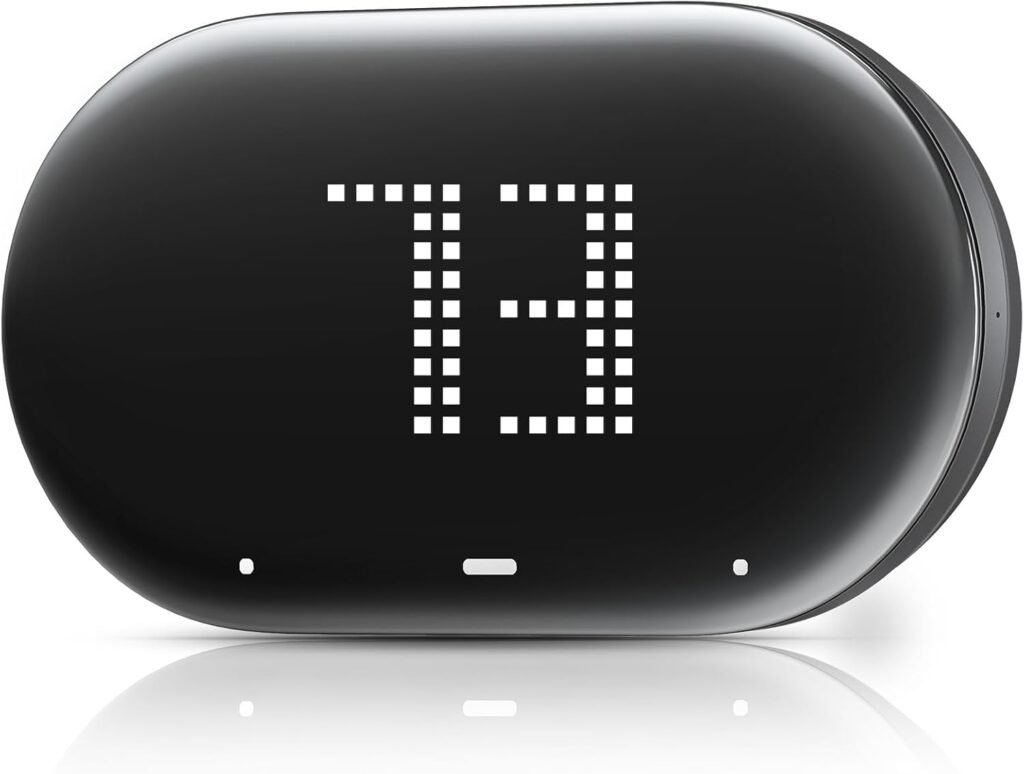 Smart Thermostat - Smart Thermostats for Home with App Control, Multi-Schedule Programming, Geofencing, Easy DIY Setup, Programmable Wi-Fi Thermostat, Black Smart Thermostat - Smart Thermostats for Home with App Control, Multi-Schedule Programming, Geofencing, Easy DIY Setup, Programmable Wi-Fi Thermostat, Black