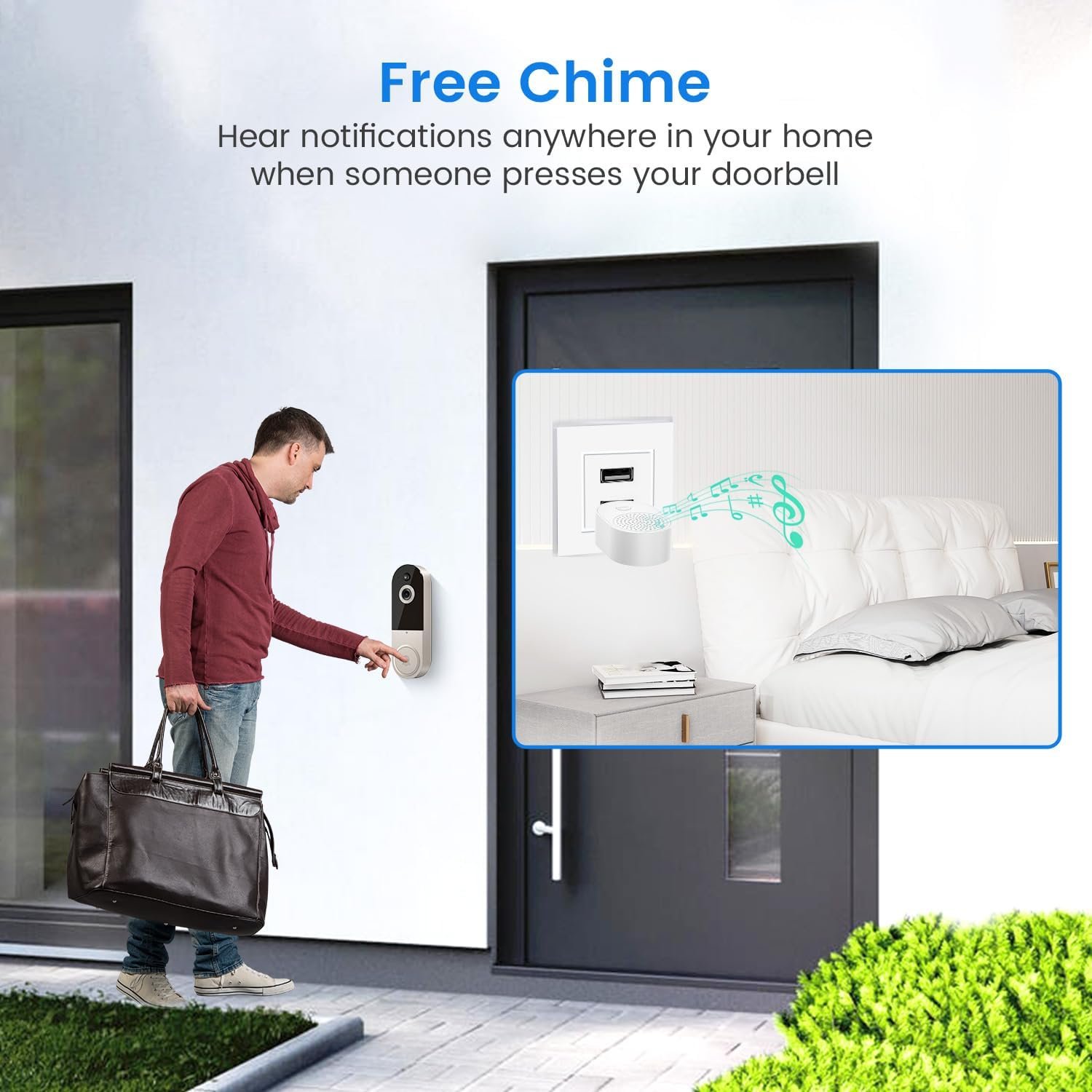Wireless 1080p Video Doorbell Camera Review