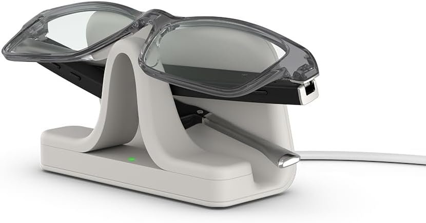 Amazon Echo Frames (newest model), Smart glasses with Alexa, Square frames in Classic Black with blue light filtering lenses