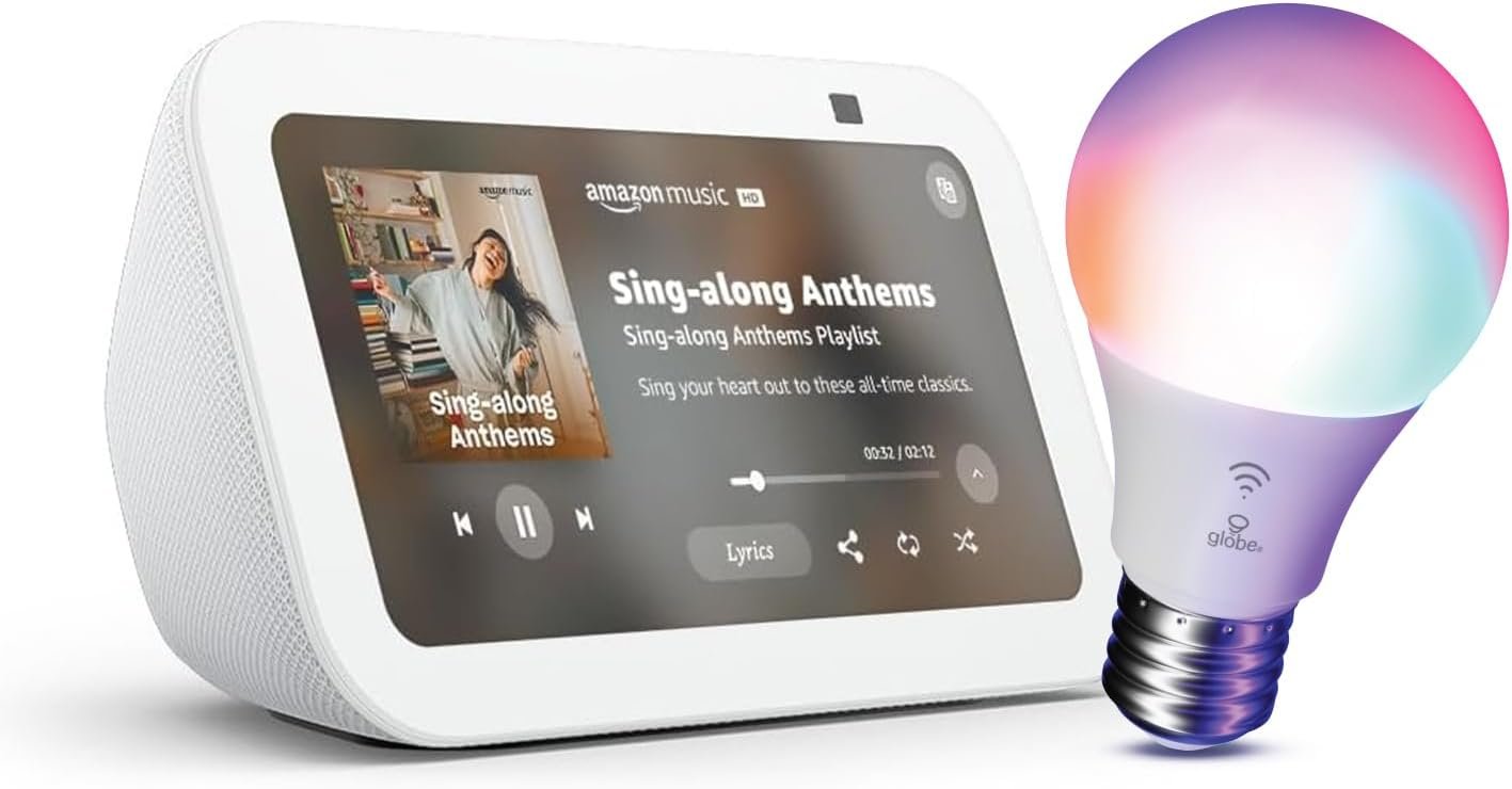 Echo Show 5 with Globe Electric Smart Bulb Review