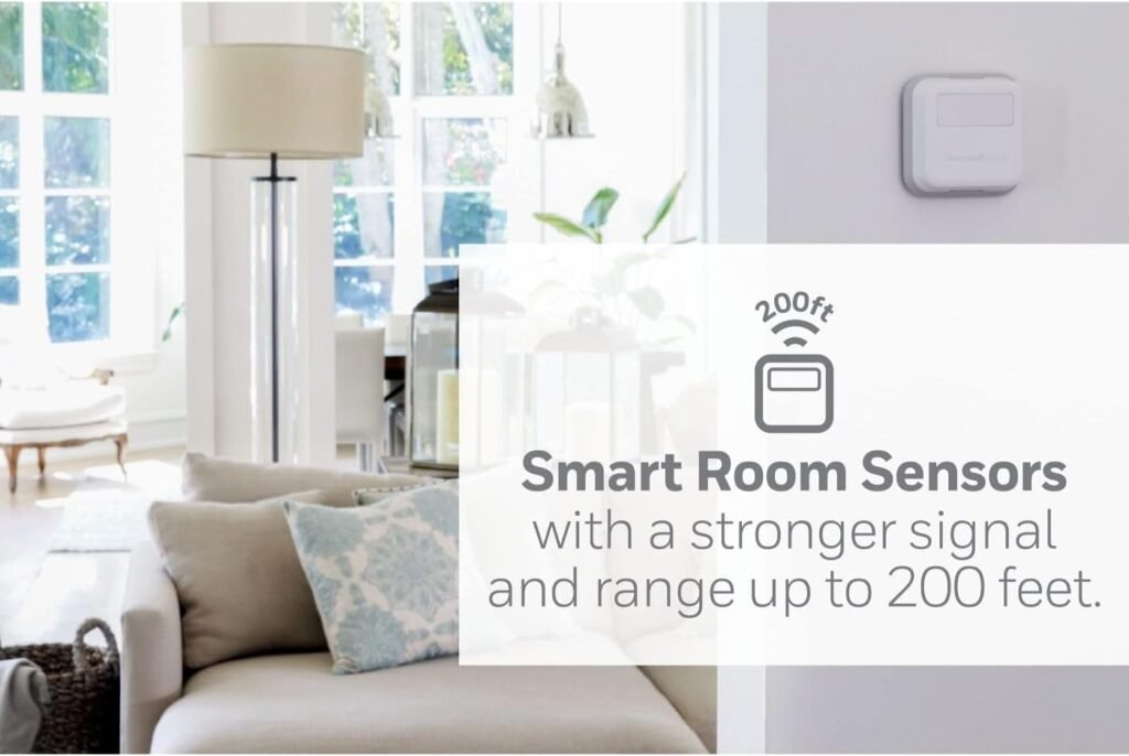 Honeywell Home T9 WiFi Smart Thermostat with 1 Smart Room Sensor, Touchscreen Display