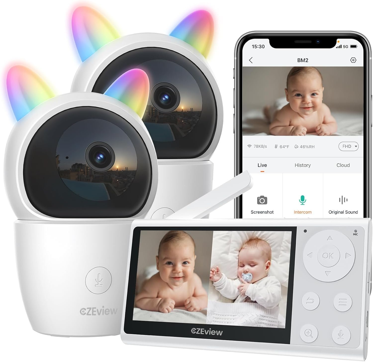 Video Baby Monitor with Camera and Audio Review