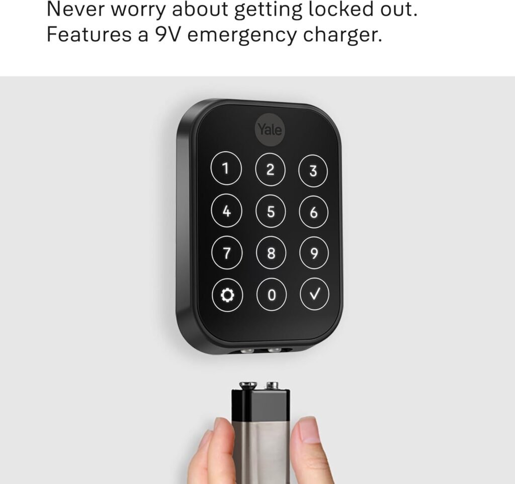 Yale Security Assure Lock 2 with Wi-Fi, Keypad Smart Lock with Back-Up Key in Satin Nickel - YRD410-WF1-619