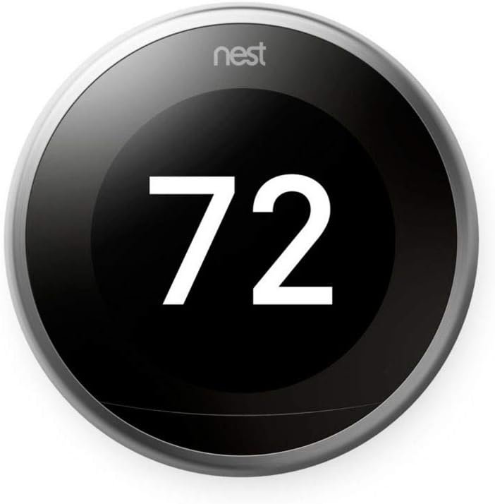 Google Nest Learning Thermostat - 3rd Generation - Smart Thermostat - Pro Version - Works With Alexa