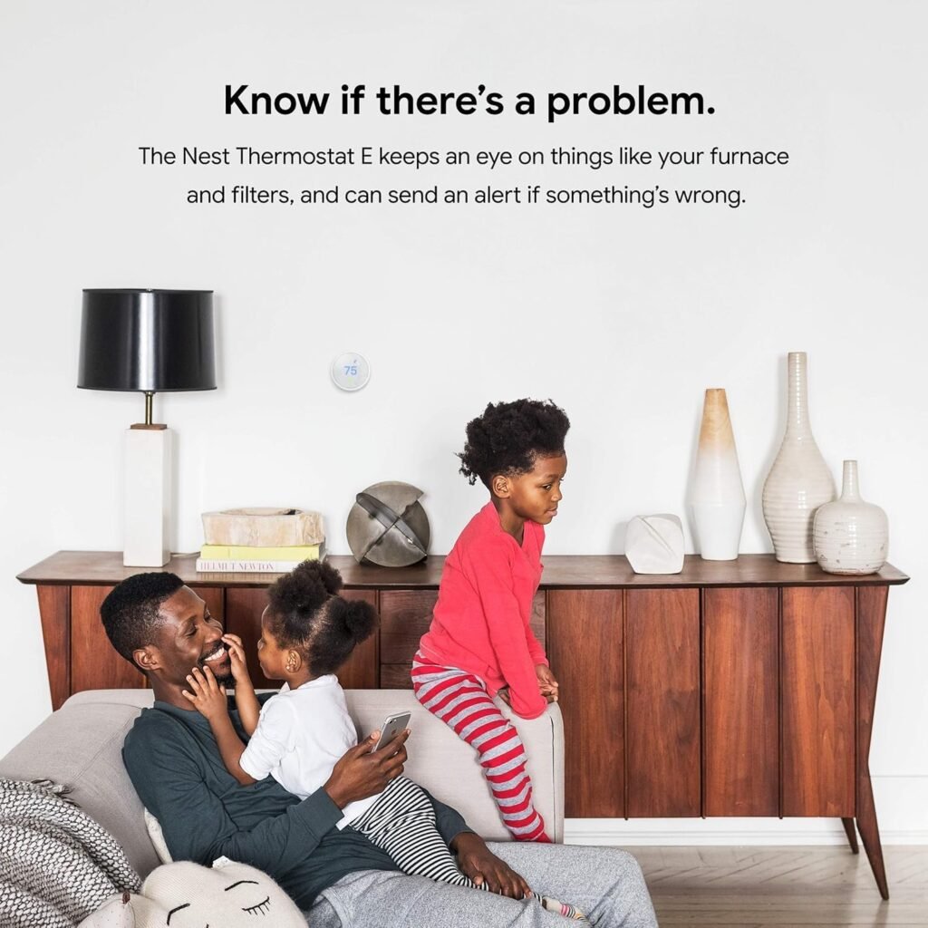 Google Nest Thermostat - Programmable Smart Learning Thermostat with Easy Installation and Trim Kit Bundle, White