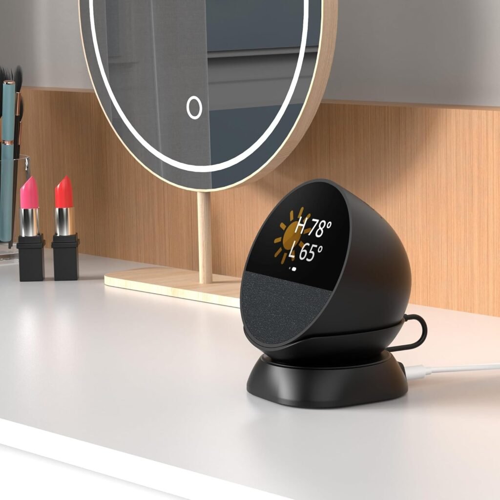 HomeMount Ultimate 2024 Echo Spot Stand - Charging Hub for Echo Spot, Smartphones  More with USB-C/A Ports, Sleek, Stable  Space-Saving Design