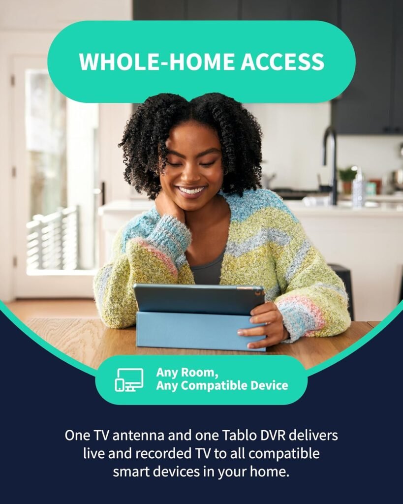 Tablo 4th Gen 2-Tuner Over-The-Air (OTA) DVR - Watch, Pause  Record Live TV, News, Sports  Movies Throughout Your Home Over Wi-Fi - Pairs w/Any TV Antenna - 50+ Hrs Recording - No Subscriptions