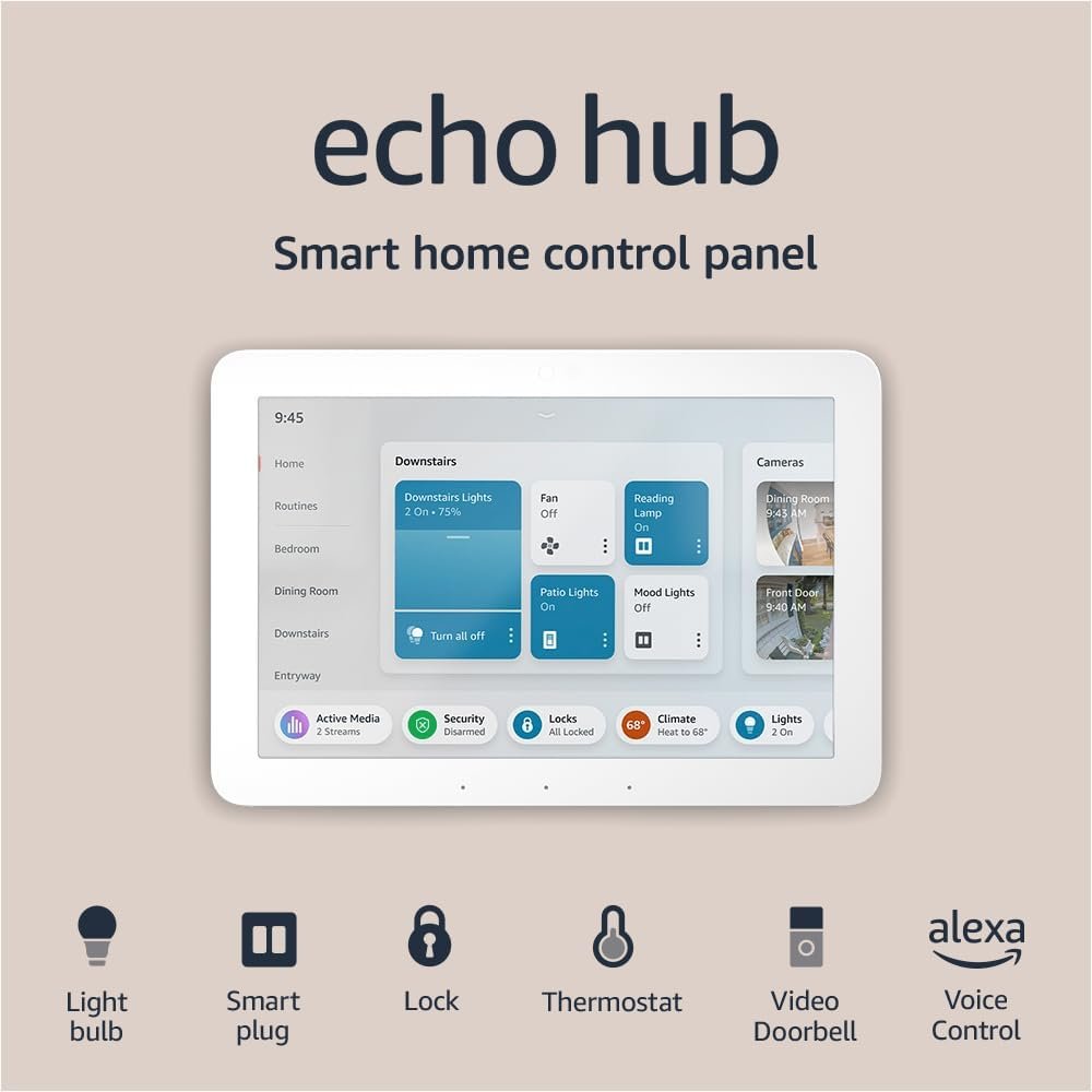 Echo Hub with Amazon Basics Smart Color Bulb Review