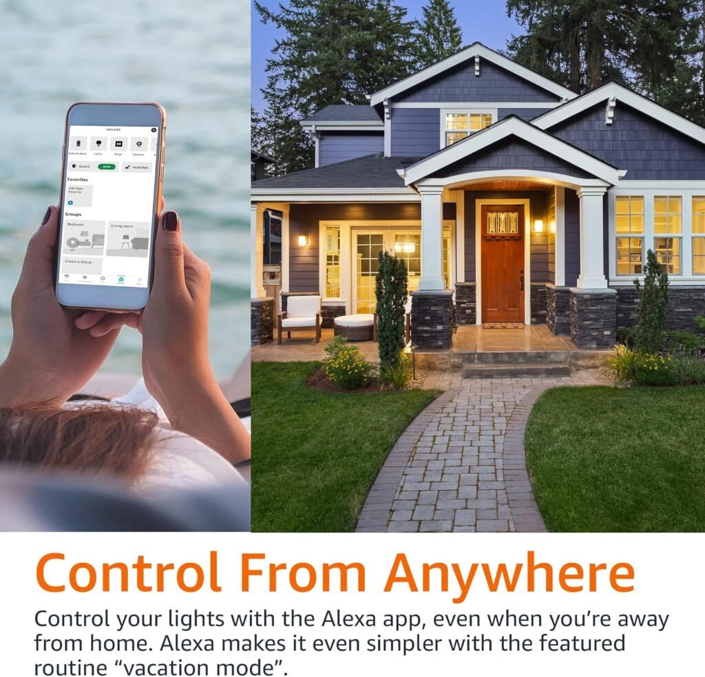 Echo Hub with Amazon Basics Smart Color Bulb