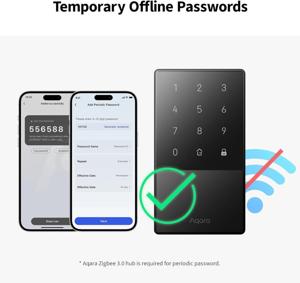 Aqara Smart Lock U50, Keyless Entry Door Lock with Apple Home Key, Bluetooth Deadbolt Lock, App Remote Control, Supports Apple HomeKit, Matter, Google Home, Alexa, IFTTT, Black Aqara Smart Lock U50, Keyless Entry Door Lock with Apple Home Key, Bluetooth Deadbolt Lock, App Remote Control, Supports Apple HomeKit, Matter, Google Home, Alexa, IFTTT, Black