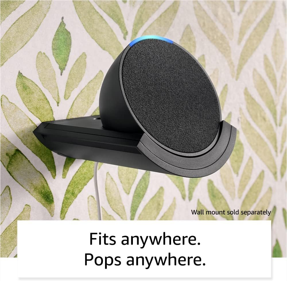 Echo Pop in Charcoal bundle with TP-Link Kasa Smart Color Bulb