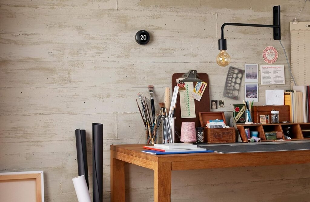 Google Nest Learning Thermostat (3rd Generation) (T3018-US) with Nest Temperature Sensor (T5000SF) (Mirror Black)
