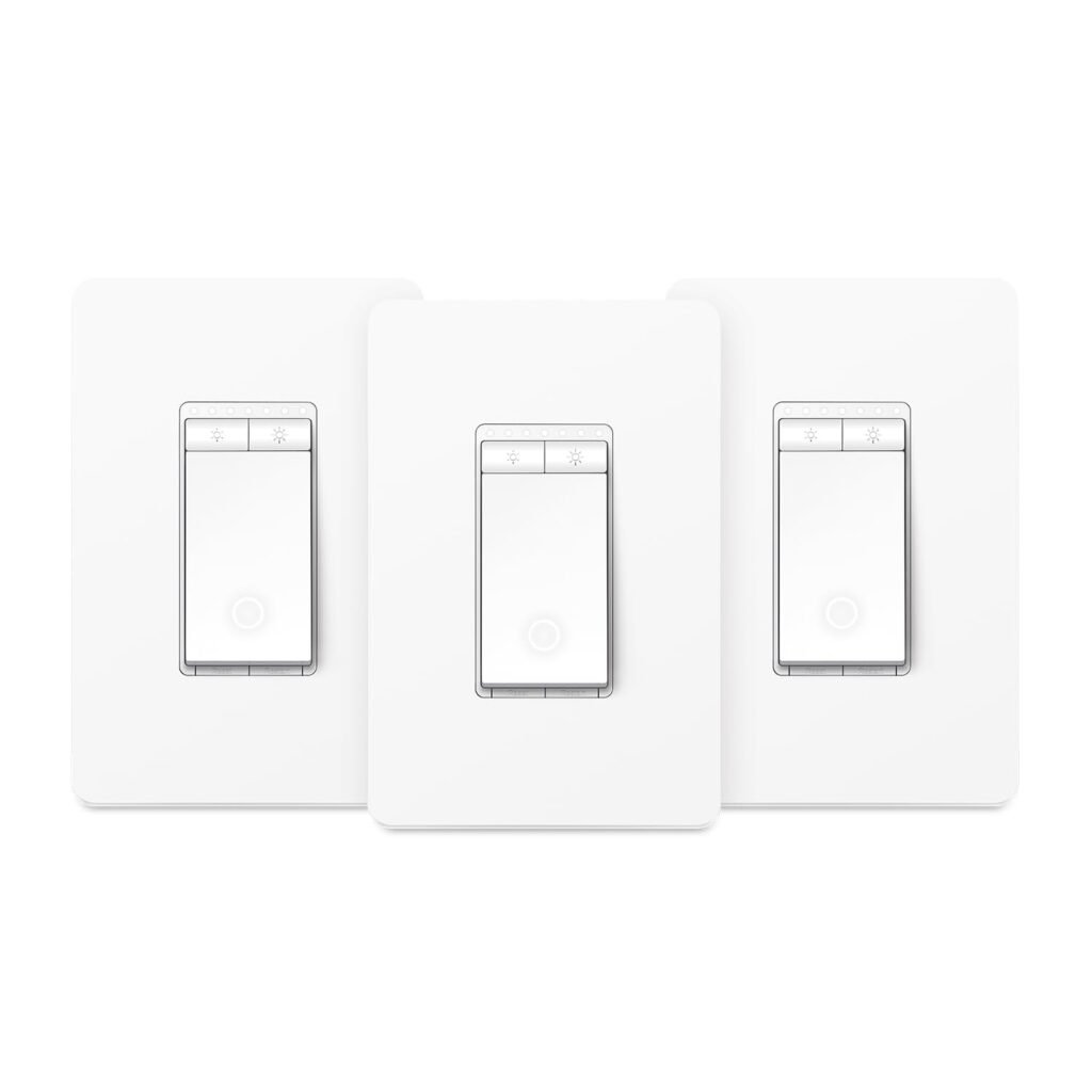 Kasa Matter Smart Dimmer Switch: Voice Control w/Siri, Alexa  Google Assistant, UL Certified, Timer  Schedule, Easy Guided Install, Neutral Wire Required, Single Pole, 2.4GHz Wi-Fi, 3-Pack