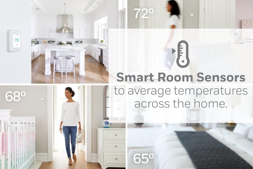 RCHT9510WF T9 Wi-Fi Smart Thermostat + RCHTSENSOR-2PK Smart Room Sensor (2-Pack)