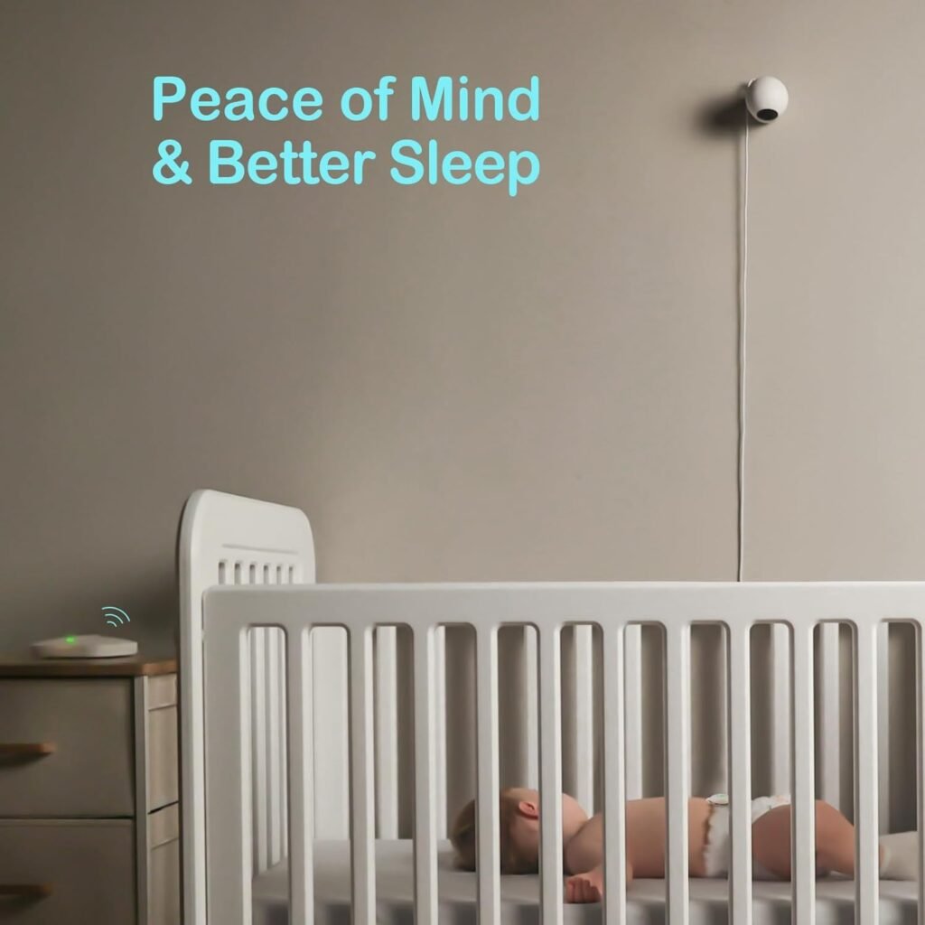 Sense-U Smart Baby Abdominal Movement Monitor - Tracks Babys Abdominal Movement, Feeling Temperature, Rollover with Instant Audio Alerts on Smartphones