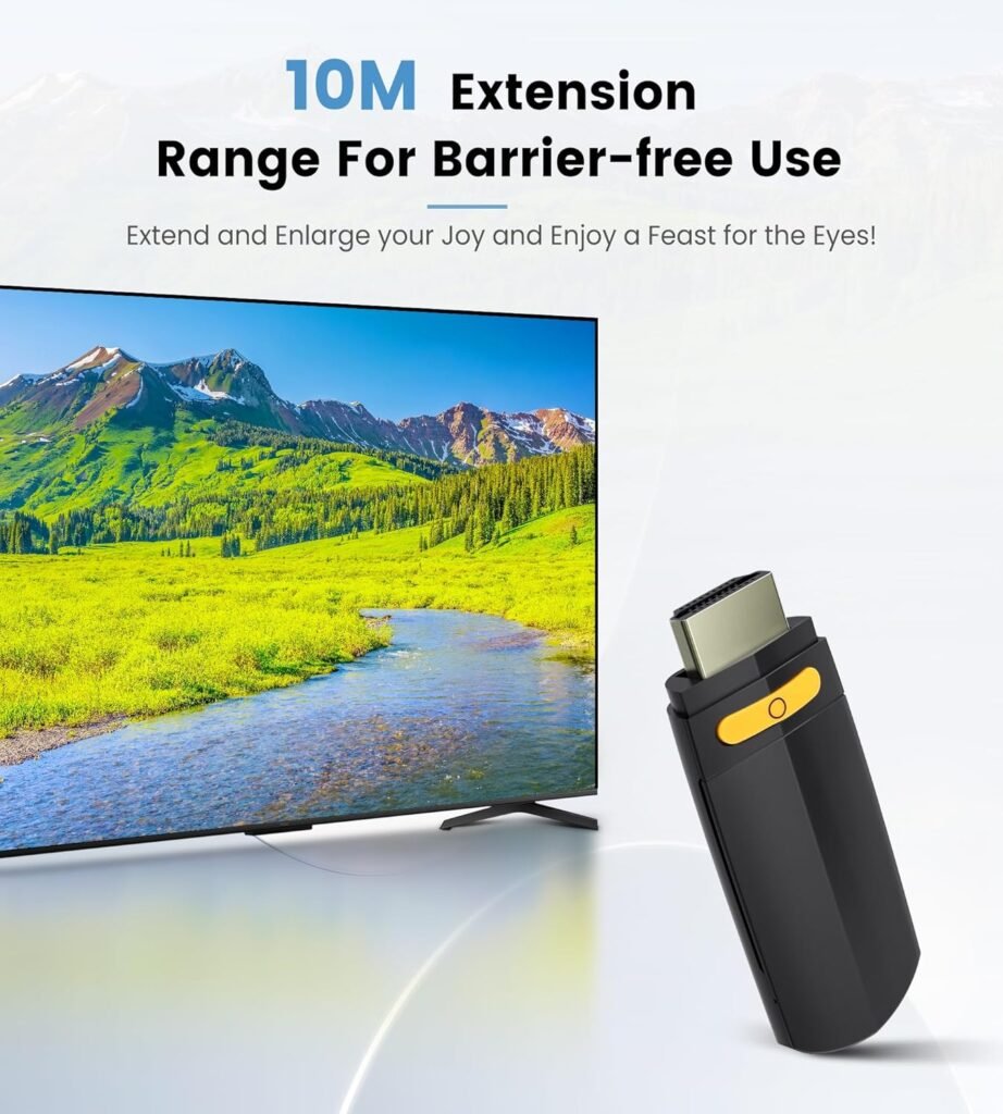 avedio links Wireless Display Adapter, WiFi 1080P Streaming Devices for iPhone to TV, No Setup, No App Needed Screen Mirroring Dongle Receiver to Monitor/Projector/TV for iPhone/iPad/MacBook iOS DLNA