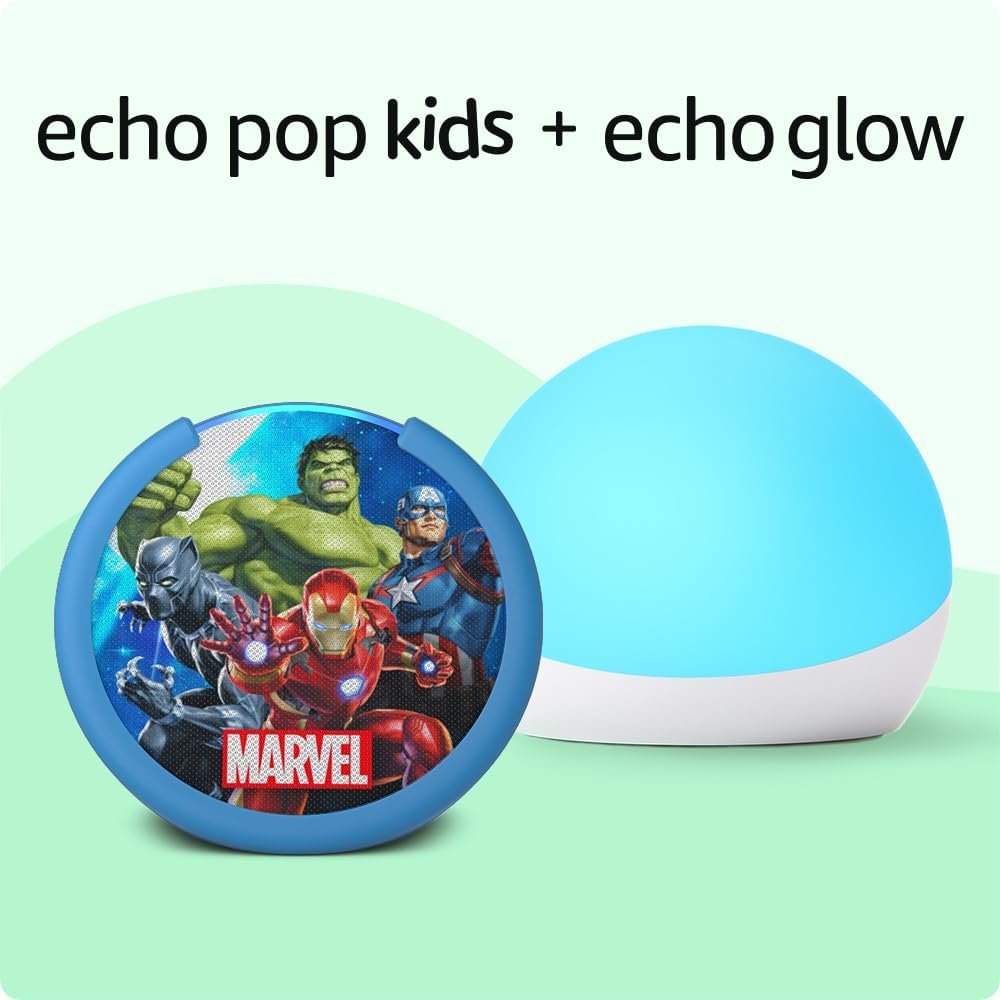 Echo Pop Kids Marvels Avengers with Echo Glow