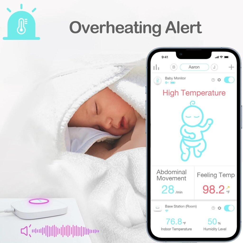 Sense-U Smart Baby Movement Monitor 3 - Tracks Babys Abdominal Movement, Sleep Position, Temperature, with Real-time Alerts, Anytime, Anywhere Sense-U Smart Baby Movement Monitor 3 - Tracks Babys Abdominal Movement, Sleep Position, Temperature, with Real-time Alerts, Anytime, Anywhere