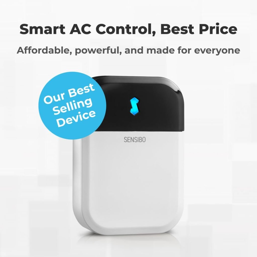 Sensibo Sky, Smart Wireless Air Conditioner Controller. Quick  Easy DIY Installation. Maintains Comfort with Energy Efficient. Automatic Wifi Thermostat Control App. Google, Alexa and Siri Compatible