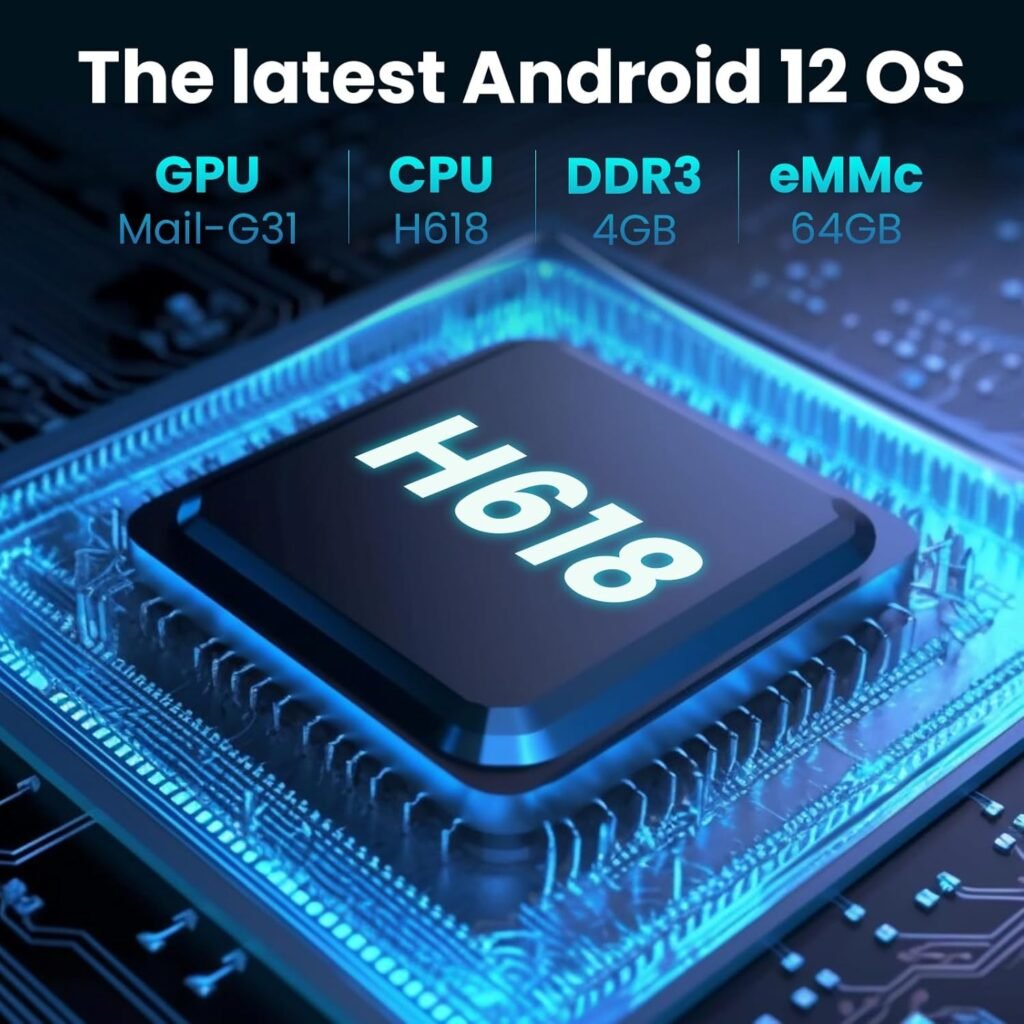 Android TV Box 12.0 4GB 64GB - 8K HDR10 BT5.0 USB 3D Ethernet with Mini Backlit Keyboard
